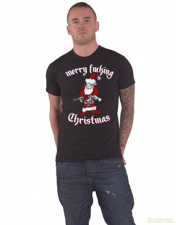 Motorhead: Unisex T-Shirt: Merry Effing Christmas (Black) (Small)