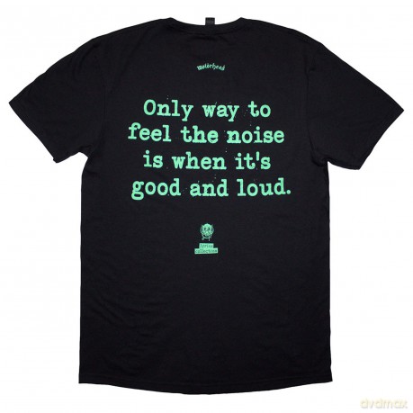 Motorhead: Unisex T-Shirt: Overkill Lyric (Black) (Back Print) (Medium)