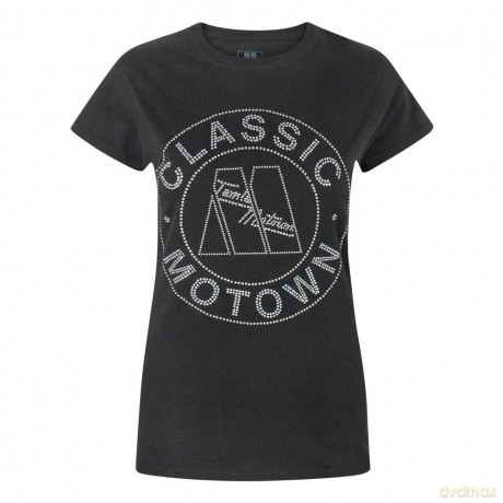 Motown: Ladies Fashion Tee: Classic with Rhinestone Application (Large)