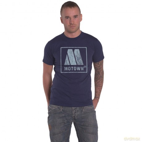 Motown Records: Unisex T-Shirt: Vintage Logo (Denim Blue) (X-Large)