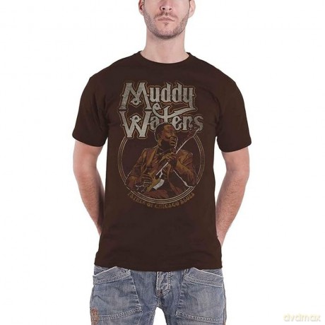 Muddy Waters: Men's Tee: Father of Chicago Blues (Small)