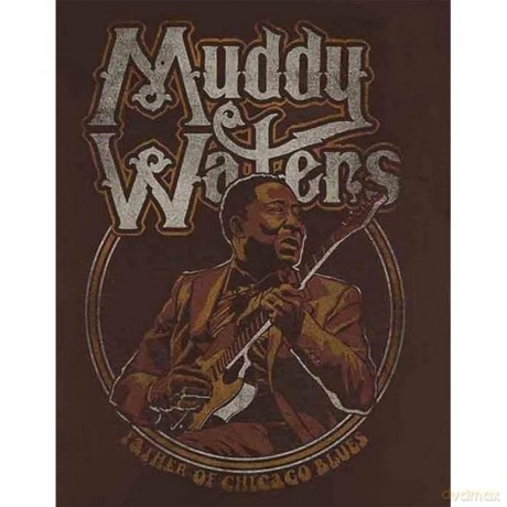 Muddy Waters: Men's Tee: Father of Chicago Blues (Small)