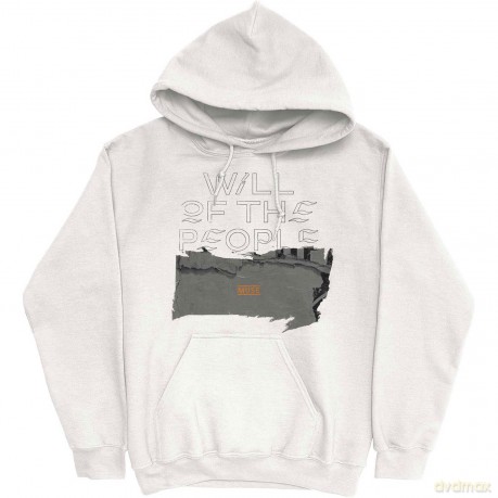 Muse: Unisex Pullover Hoodie: Will Of The People (White) (Medium)