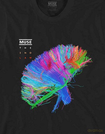 Muse: Unisex T-Shirt: 2nd Law Album (Black) (Large)