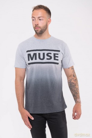 Muse: Unisex T-Shirt: Logo (White) (Wash Collection) (Medium)