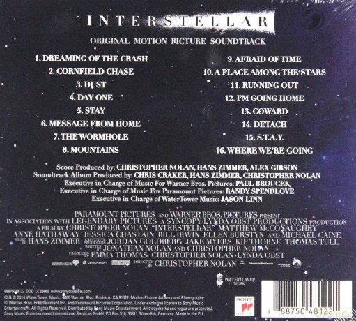 Interstellar soundtrack (Hans Zimmer) [CD]