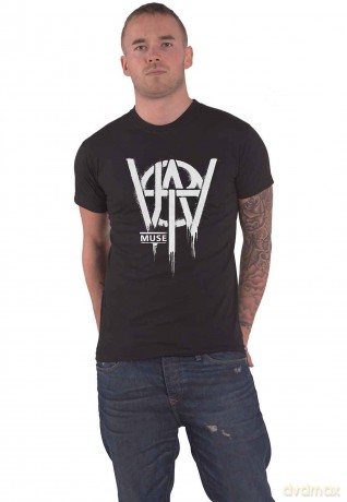 Muse: Unisex T-Shirt: Mowhawk Skull (Black) (X-Large)