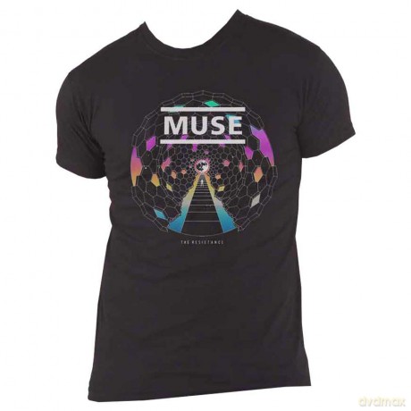 Muse: Unisex T-Shirt: Resistance Moon (Black) (X-Large)