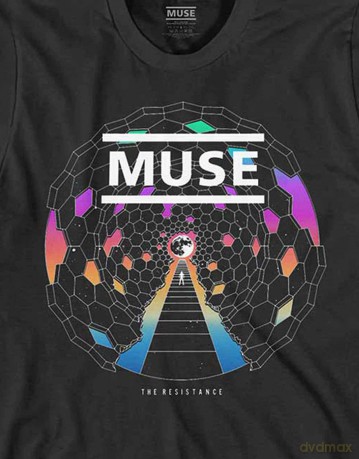 Muse: Unisex T-Shirt: Resistance Moon (Black) (X-Large)