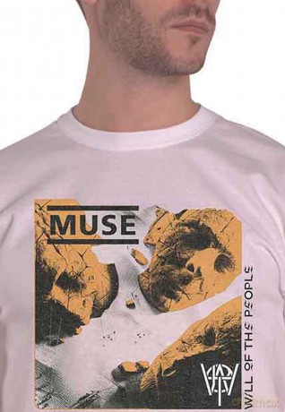 Muse: Unisex T-Shirt: Will of the People (White) (Medium)