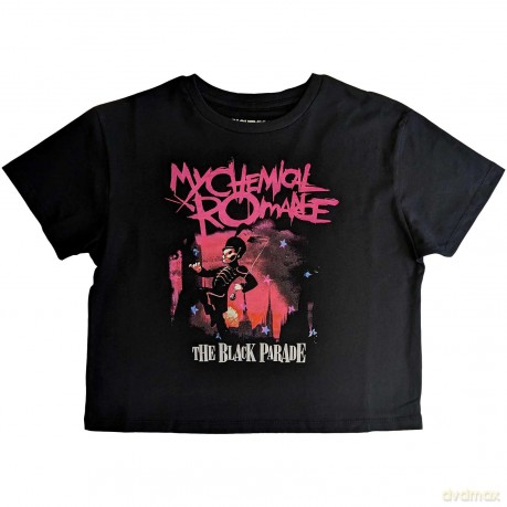 My Chemical Romance: Ladies Crop Top: March (Black) (Medium)