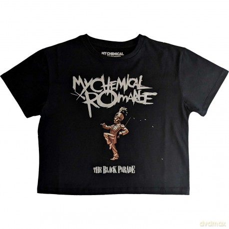 My Chemical Romance: Ladies Crop Top: The Black Parade (Black) (Medium)