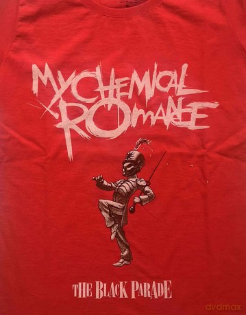 My Chemical Romance: Ladies T-Shirt: The Black Parade Cover (Red) (X-Large)