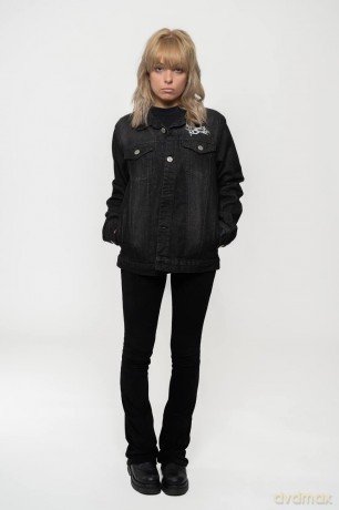 My Chemical Romance: Unisex Denim Jacket: Logo (Back Print) (Large)