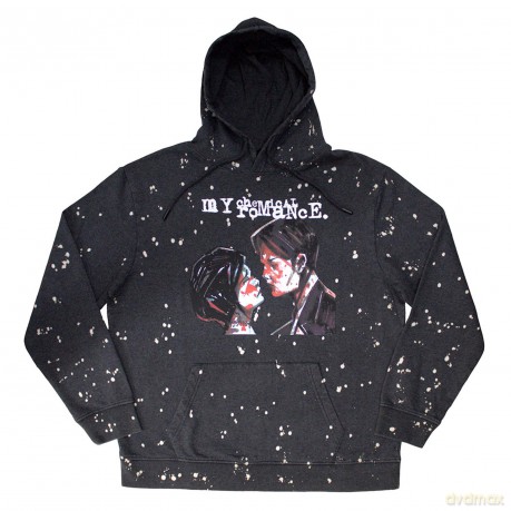 My Chemical Romance: Unisex Dip Dye Pullover Hoodie: Three Cheers (Black) (Wash Collection) (X-Large)