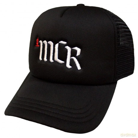 My Chemical Romance: Unisex Mesh Back Cap: MCR Logo (Black)