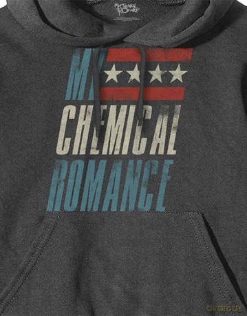 My Chemical Romance: Unisex Pullover Hoodie: Raceway (Charcoal Grey) (Medium)