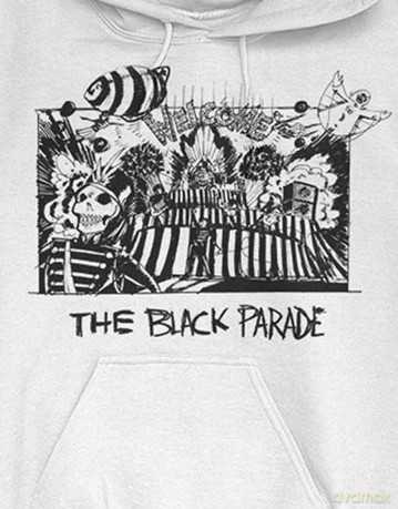 My Chemical Romance: Unisex Pullover Hoodie: XV Marching Frame (White) (Back Print) (X-Large)