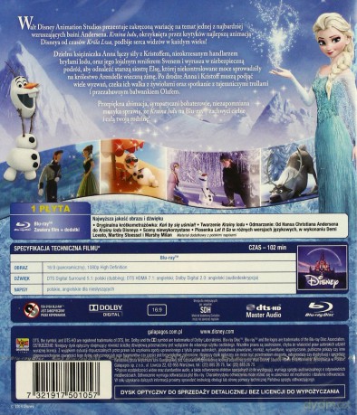 Kraina lodu (Disney) [Blu-Ray]