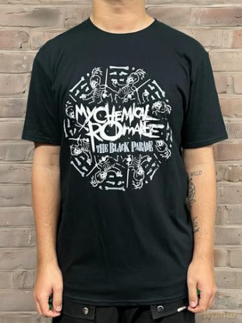 My Chemical Romance: Unisex T-Shirt: Circle March (Black) (Medium)