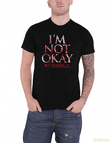 My Chemical Romance: Unisex T-Shirt: I'm Not Okay (Black) (Medium)