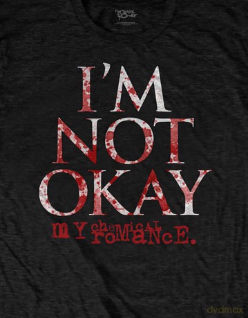 My Chemical Romance: Unisex T-Shirt: I'm Not Okay (Black) (Medium)