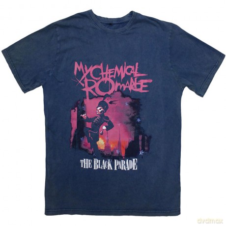 My Chemical Romance: Unisex T-Shirt: March (Blue Wash) (Wash Collection) (Medium)