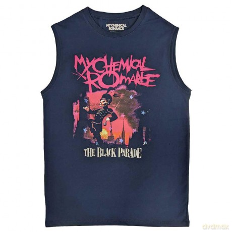My Chemical Romance: Unisex Tank T-Shirt: March (Navy Blue) (Medium)