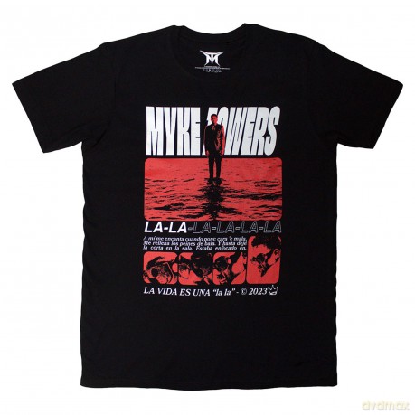 Myke Towers: Unisex T-Shirt: La Vida (Black) (Medium)