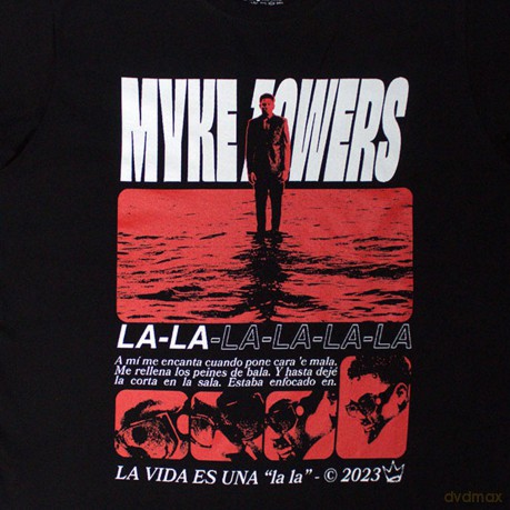 Myke Towers: Unisex T-Shirt: La Vida (Black) (Medium)
