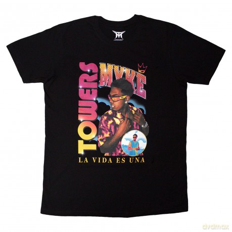 Myke Towers: Unisex T-Shirt: Throwback (Black) (Small)