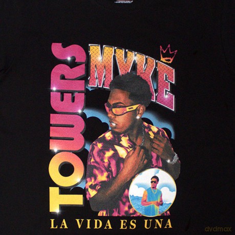 Myke Towers: Unisex T-Shirt: Throwback (Black) (Small)