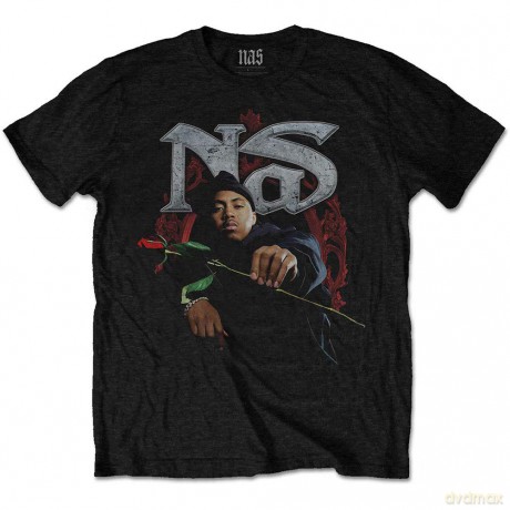 Nas: Men's Tee: Red Rose (Large)