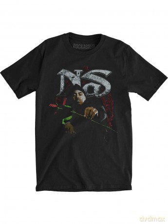 Nas: Men's Tee: Red Rose (Medium)