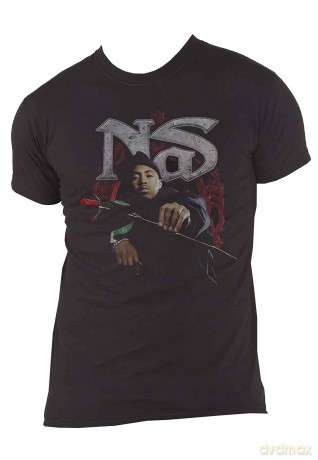 Nas: Men's Tee: Red Rose (XX-Large)