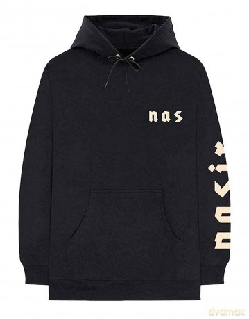Nas: Unisex Pullover Hoodie: Symbols (Back Print) (Large)