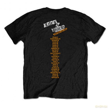 Nas: Unisex T-Shirt: Life's a Bitch (Black) (Back Print) (XXX-Large)