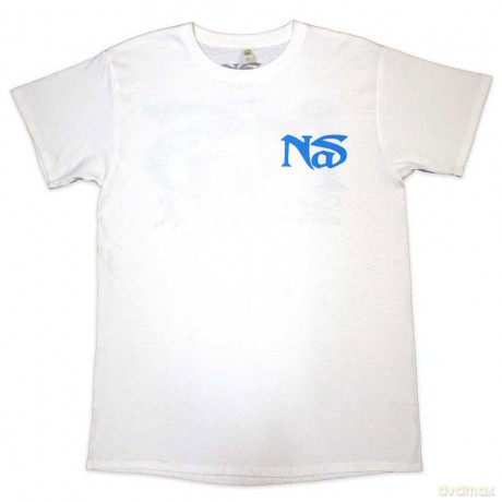 Nas: Unisex T-Shirt: Still City Infill (White) (Back Print) (Small)