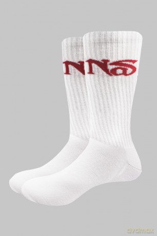 Nas: Unisex Terry Socks: KD II (White) (UK Size 7 - 11)
