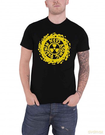 Neds Atomic Dustbin: Ned's Atomic Dustbin Unisex T-Shirt: Yellow Classic Logo (Black) (X-Large)