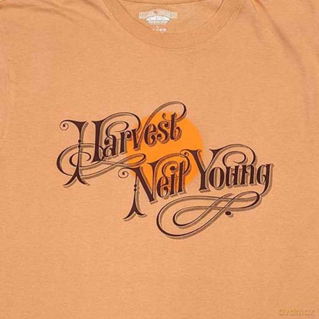Neil Young: Unisex T-Shirt: Harvest (Old Gold) (Large)