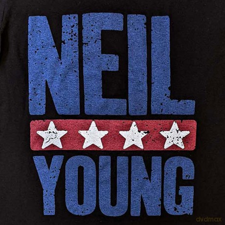 Neil Young: Unisex T-Shirt: Stars Logo (Black) (XX-Large)