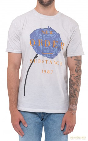 New Order: Unisex T-Shirt: Spring Substance (Natural (Grey/White Mineral Wash)) (Wash Collection) (Medium)