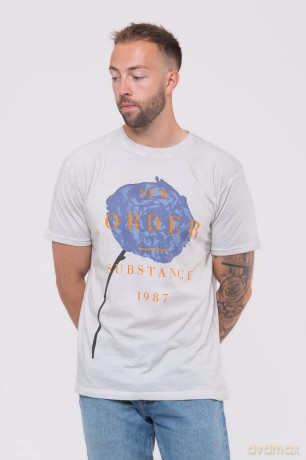 New Order: Unisex T-Shirt: Spring Substance (Natural (Grey/White Mineral Wash)) (Wash Collection) (XX-Large)