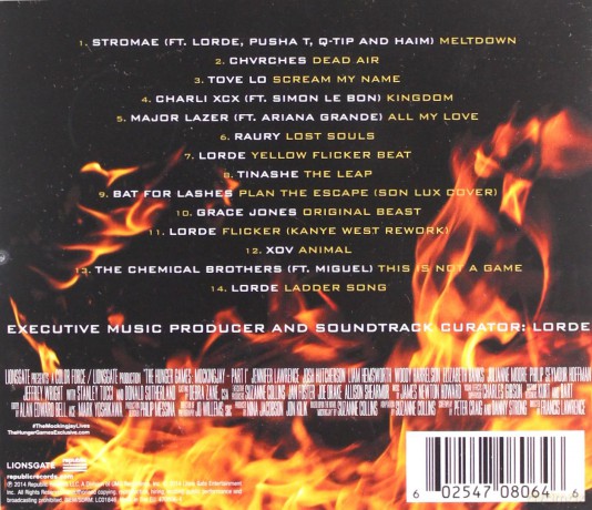 The Hunger Games: Mockingjay Part 1 soundtrack (Igrzyska Śmierci: Kosogłos) [CD]