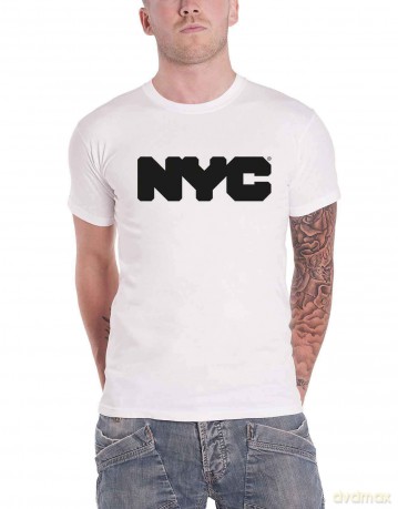 New York City: Unisex T-Shirt: Logo (White) (Small)
