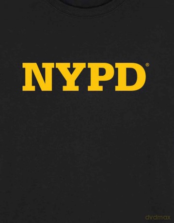 New York City: Unisex T-Shirt: NYPD Text Logo (Black) (X-Large)