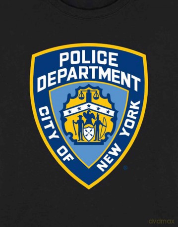New York City: Unisex T-Shirt: Police Dept. Badge (Black) (Medium)
