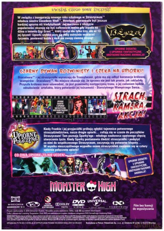 Monster High: Upiorne połączenie / Strach, kamera, akcja! / 13 życzeń  Kolekcja [BOX] [3DVD]