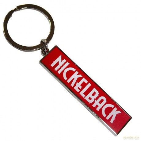 Nickelback: Keychain: White Logo Red